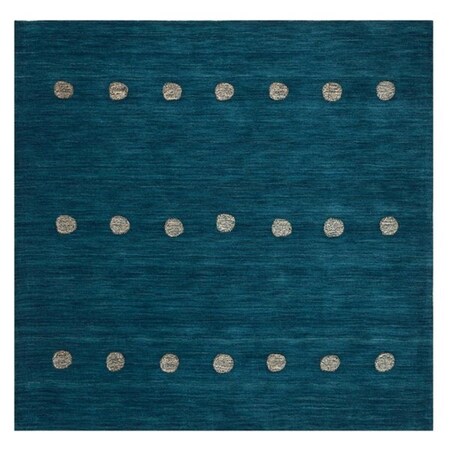 Safavieh 6 x 6 ft. Hand-Woven Himalaya Modern & Contemporary Wool Square RugBlue HIM595M-6SQ
